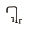 Immagine di Gessi INCISO rubinetto a 3 fori, con canna girevole, finitura black metal brushed PVD 58701#707