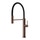 Gessi 316 CESELLO miscelatore semi pro monocomando, con canna girevole e doccetta estraibile mono getto, finitura copper brushed PVD 60014#708