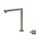 Gessi SU&GIU' miscelatore con comando remoto e canna abbattibile, finitura finox 50107#149