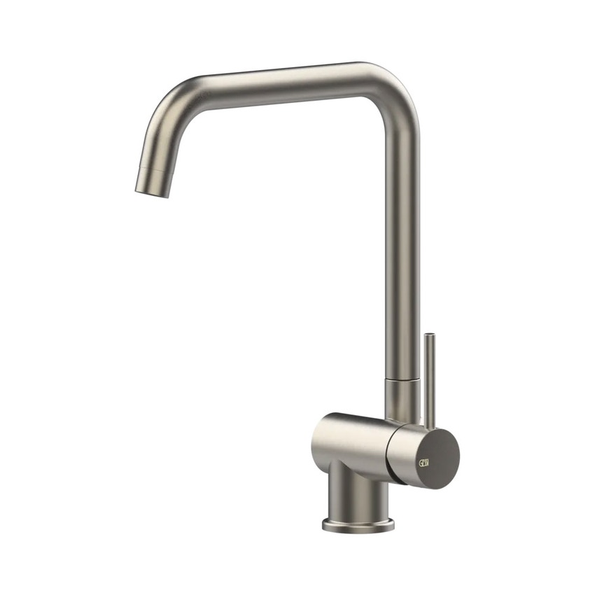 Immagine di Gessi OXYGENE miscelatore monocomando sotto finestra, con canna girevole abbattibile, finitura finox 50311#149