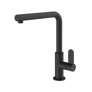 Immagine di Gessi HELIUM miscelatore monocomando con canna girevole, per lavello, colore nero finitura opaco 50105#299