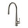 Gessi JUST miscelatore monocomando, con canna girevole e doccetta estraibile, finitura finox 20577#149