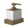 Gessi RETTANGOLO ACCESSORI dispenser a parete bianco, finitura antique brass 20813#713