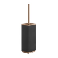 Immagine di Gessi RETTANGOLO ACCESSORI porta scopino d'appoggio nero, finitura copper PVD 20844#030