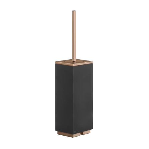 Immagine di Gessi RETTANGOLO ACCESSORI porta scopino d'appoggio nero, finitura copper PVD 20844#030