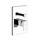 Gessi RETTANGOLO SHOWER miscelatore doccia a parete 2 uscite, con deviatore automatico bagno/doccia, senza corpo incasso, finitura cromo 44604#031