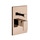 Gessi RETTANGOLO SHOWER miscelatore doccia a parete 2 uscite, con deviatore automatico bagno/doccia, senza corpo incasso, finitura copper PVD 44604#030