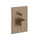 Gessi RETTANGOLO SHOWER miscelatore doccia a parete 2 uscite, con deviatore automatico bagno/doccia, senza corpo incasso, finitura copper brushed PVD 44604#708