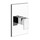 Gessi RETTANGOLO SHOWER miscelatore doccia a parete 1 uscita, senza corpo incasso, finitura cromo 44602#031
