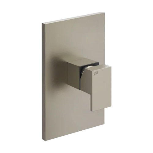 Immagine di Gessi RETTANGOLO SHOWER miscelatore doccia a parete 1 uscita, senza corpo incasso, finitura finox 44602#149