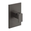 Immagine di Gessi RETTANGOLO SHOWER miscelatore doccia a parete 1 uscita, senza corpo incasso, finitura black metal brushed PVD 44602#707