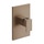 Gessi RETTANGOLO SHOWER miscelatore doccia a parete 1 uscita, senza corpo incasso, finitura copper brushed PVD 44602#708