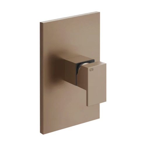 Immagine di Gessi RETTANGOLO miscelatore doccia a parete 1 uscita, senza corpo incasso, finitura copper brushed PVD 44602#708