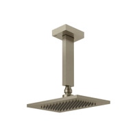Immagine di Gessi RETTANGOLO SHOWER soffione anticalcare a soffitto orientabile, finitura finox 20151#149
