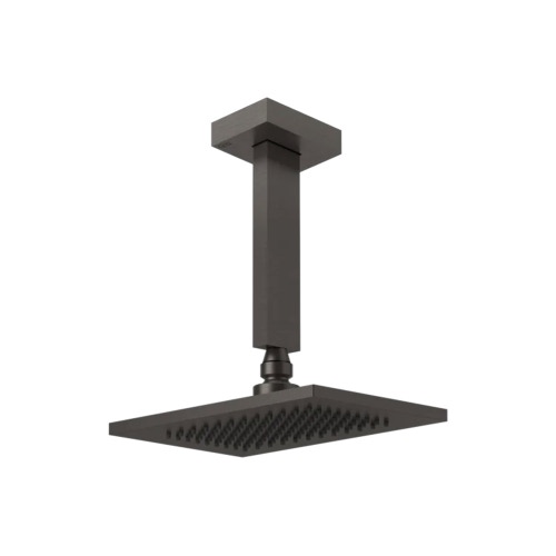Immagine di Gessi RETTANGOLO SHOWER soffione anticalcare a soffitto orientabile, finitura black metal brushed PVD 20151#707