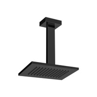 Immagine di Gessi RETTANGOLO SHOWER soffione anticalcare a soffitto orientabile, colore nero finitura opaco 20151#299