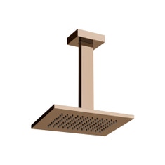 Immagine di Gessi RETTANGOLO soffione anticalcare a soffitto orientabile, finitura copper PVD 20151#030