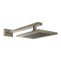 Immagine di Gessi RETTANGOLO SHOWER soffione L.14 P.21,3 cm, anticalcare a parete orientabile, finitura finox 20148#149