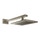 Gessi RETTANGOLO SHOWER soffione L.14 P.21,3 cm, anticalcare a parete orientabile, finitura finox 20148#149