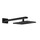 Gessi RETTANGOLO SHOWER soffione L.14 P.21,3 cm, anticalcare a parete orientabile, finitura black metal PVD 20148#706