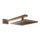 Gessi RETTANGOLO SHOWER soffione L.14 P.21,3 cm, anticalcare a parete orientabile, finitura copper brushed PVD 20148#708