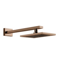 Immagine di Gessi RETTANGOLO SHOWER soffione L.14 P.21,3 cm, anticalcare a parete orientabile, finitura copper PVD 20148#030