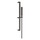 Gessi RETTANGOLO SHOWER asta saliscendi con doccetta anticalcare e flessibile 150 cm, finitura black metal brushed PVD 20145#707