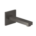 Immagine di Gessi RETTANGOLO SHOWER bocca vasca a parete, bocca lunghezza personalizzabile, finitura black metal brushed PVD 20121#707