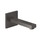 Gessi RETTANGOLO SHOWER bocca vasca a parete, bocca lunghezza personalizzabile, finitura black metal brushed PVD 20121#707