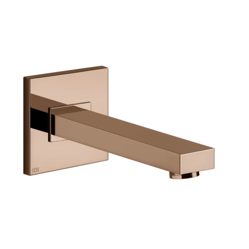 Immagine di Gessi RETTANGOLO SHOWER bocca vasca a parete, bocca lunghezza personalizzabile, finitura copper PVD 20121#030