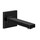 Gessi RETTANGOLO K bocca vasca a parete, finitura black metal PVD 20120#706