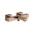 Gessi RETTANGOLO SHOWER miscelatore termostatico esterno vasca, con deviatore automatico bagno/doccia, finitura copper PVD 20111#030