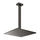 Gessi RETTANGOLO SHOWER soffione anticalcare a soffitto, braccio altezza personalizzabile, finitura black metal brushed PVD 15199#707