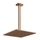Gessi RETTANGOLO SHOWER soffione anticalcare a soffitto, braccio altezza personalizzabile, finitura copper PVD 15199#030