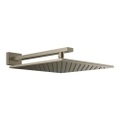 Immagine di Gessi SHOWER soffione quadrato 30cm anticalcare a parete orientabile, finitura finox 15185#149