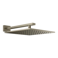 Immagine di Gessi SHOWER soffione quadrato 30cm anticalcare a parete orientabile, finitura finox 15185#149