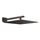 Gessi RETTANGOLO SHOWER soffione quadrato 30cm anticalcare a parete orientabile, finitura black metal brushed PVD 15185#707