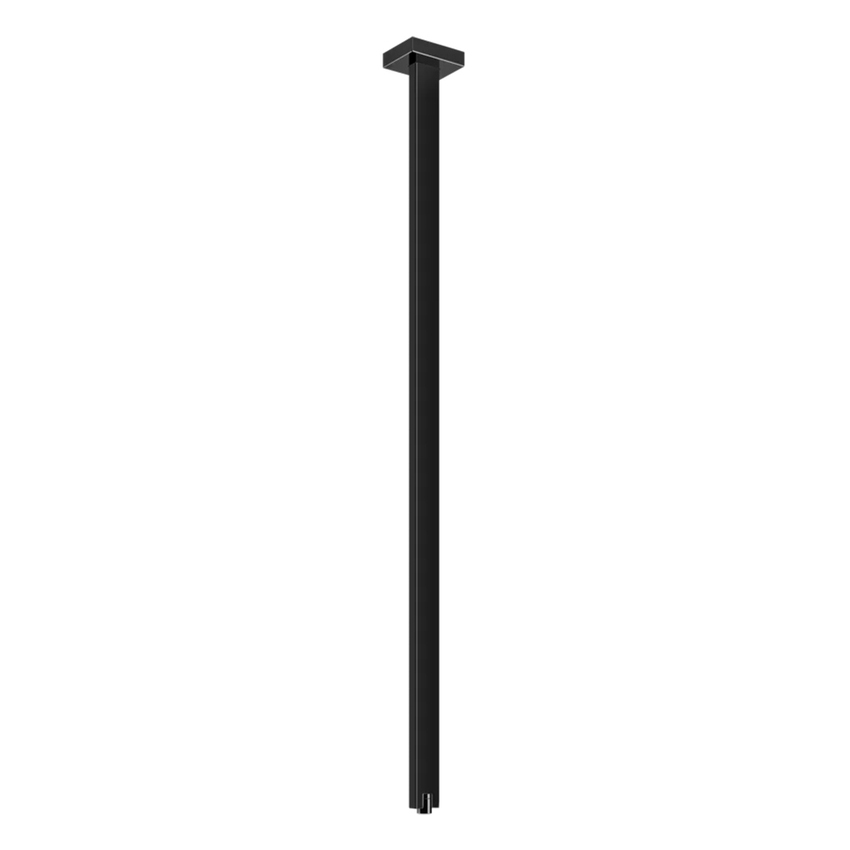 Immagine di Gessi RETTANGOLO bocca a soffitto altezza personalizzabile, finitura black metal PVD 20199#706