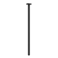 Immagine di Gessi RETTANGOLO bocca a soffitto altezza personalizzabile, colore nero finitura opaco 20199#299