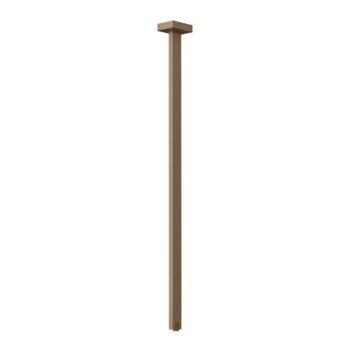 Immagine di Gessi RETTANGOLO bocca a soffitto altezza personalizzabile, finitura rame brushed PVD 20199#708