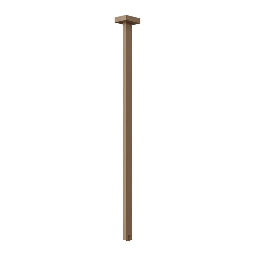 Immagine di Gessi RETTANGOLO bocca a soffitto altezza personalizzabile, finitura rame brushed PVD 20199#708