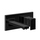 Gessi RETTANGOLO miscelatore a parete, bocca lunghezza personalizzabile, senza scarico, finitura black metal PVD 44834#706