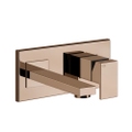 Immagine di Gessi RETTANGOLO miscelatore a parete, bocca lunghezza personalizzabile, senza scarico, finitura copper PVD 44834#030