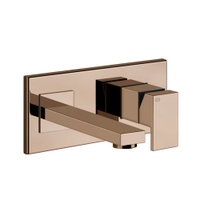 Immagine di Gessi RETTANGOLO miscelatore a parete, bocca lunghezza personalizzabile, senza scarico, finitura copper PVD 44834#030