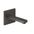 Immagine di Gessi RETTANGOLO bocca a parete bocca lunghezza personalizzabile, finitura black metal brushed PVD 20118#707