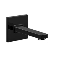 Immagine di Gessi RETTANGOLO bocca a parete bocca lunghezza personalizzabile, finitura black metal PVD 20118#706