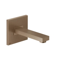 Immagine di Gessi RETTANGOLO bocca a parete bocca lunghezza personalizzabile, finitura rame brushed PVD 20118#708