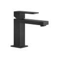 Immagine di Gessi RETTANGOLO miscelatore lavabo H.15 cm, senza scarico, con flessibili di collegamento, colore nero finitura opaco 20002#299