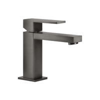 Immagine di Gessi RETTANGOLO miscelatore lavabo H.15 cm, senza scarico, con flessibili di collegamento, finitura black metal brushed PVD 20002#707