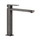Gessi RETTANGOLO miscelatore lavabo H.30 cm, senza scarico, con flessibili di collegamento, finitura black metal brushed PVD 11924#707